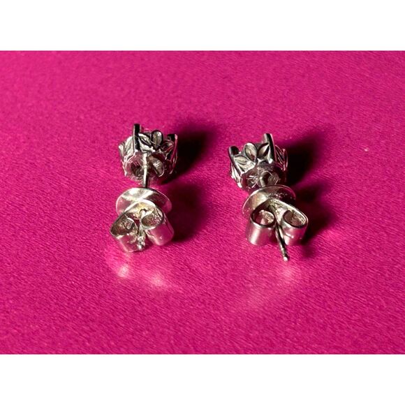Platinum Ladies Diamond Stud Earrings - Picture 3 of 5